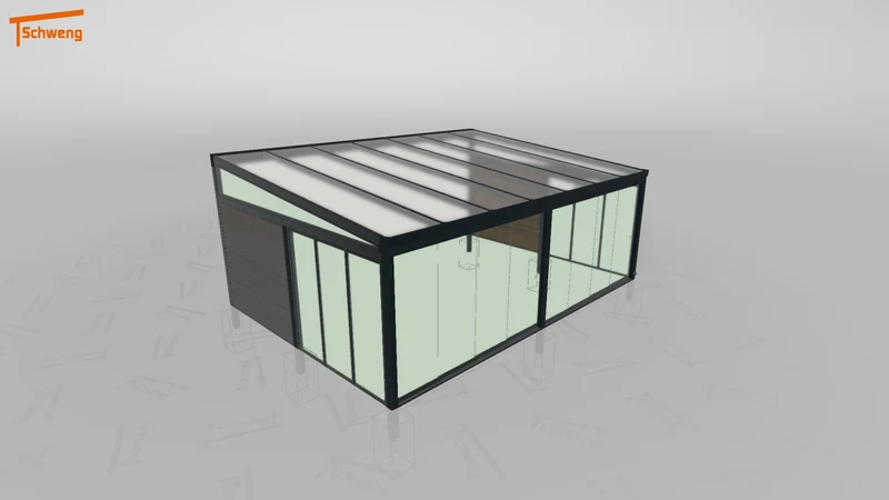 #DE Schweng Terrassenüberdachung S400 (ID n5xbdv)