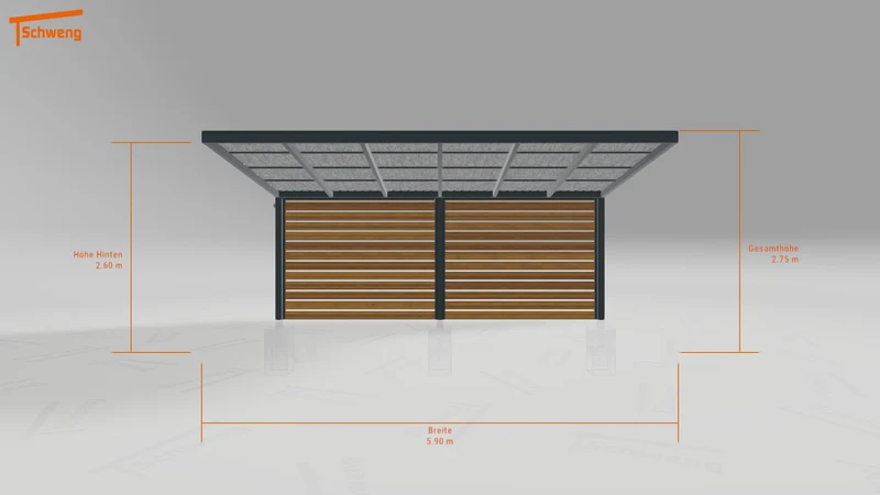 #DE Schweng Pultdachcarport S400 (ID k2r2jq) #MTG