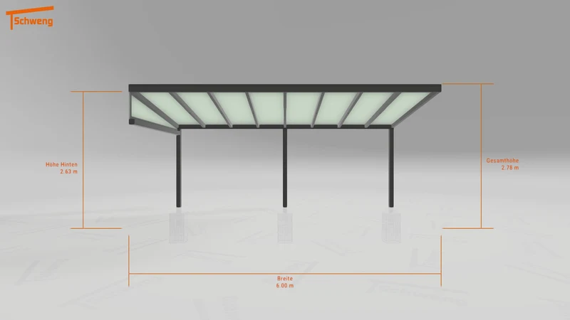 #DE Schweng Pultdachcarport S400 (ID 5m9m9p)