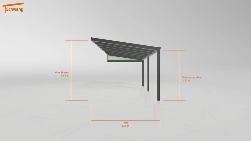 #DE Schweng Pultdachcarport S400 (ID 5m9m9p)