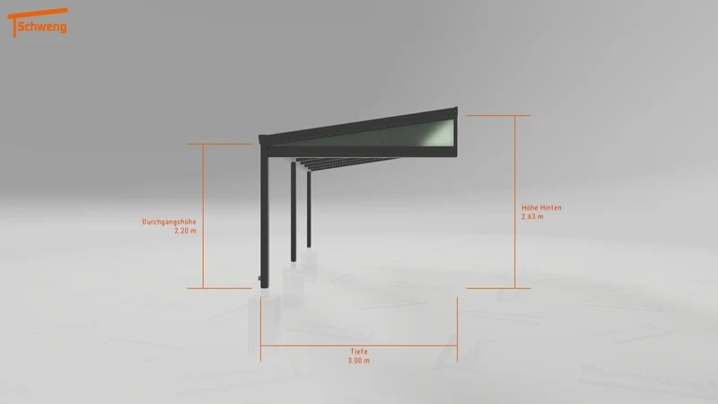 #DE Schweng Pultdachcarport S400 (ID 5m9m9p)