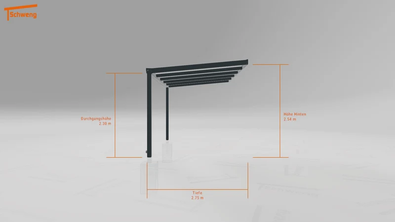 #DE Schweng Terrassenüberdachung S400 (ID w3y3y3)