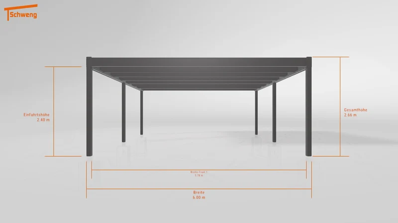 #DE Schweng Flachdachcarport C600+ (ID rjz84n) #MTG