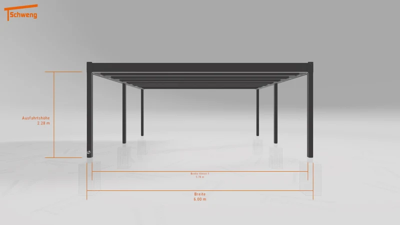 #DE Schweng Flachdachcarport C600+ (ID rjz84n) #MTG