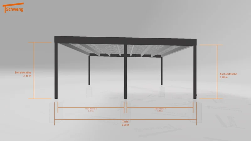 #DE Schweng Flachdachcarport C600+ (ID rjz84n) #MTG