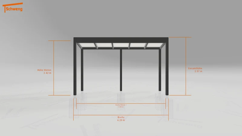 #DE Schweng Terrassenüberdachung S400 (ID zbg2r9)