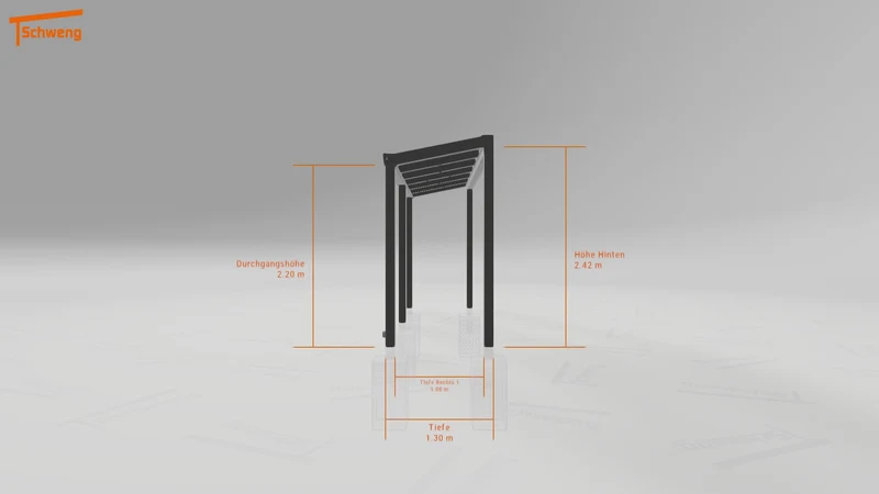 #DE Schweng Terrassenüberdachung S400 (ID 85b2qx)