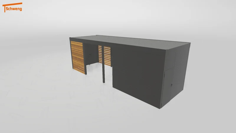 #DE Schweng Flachdachcarport C600 (ID 8573nn) #MTG