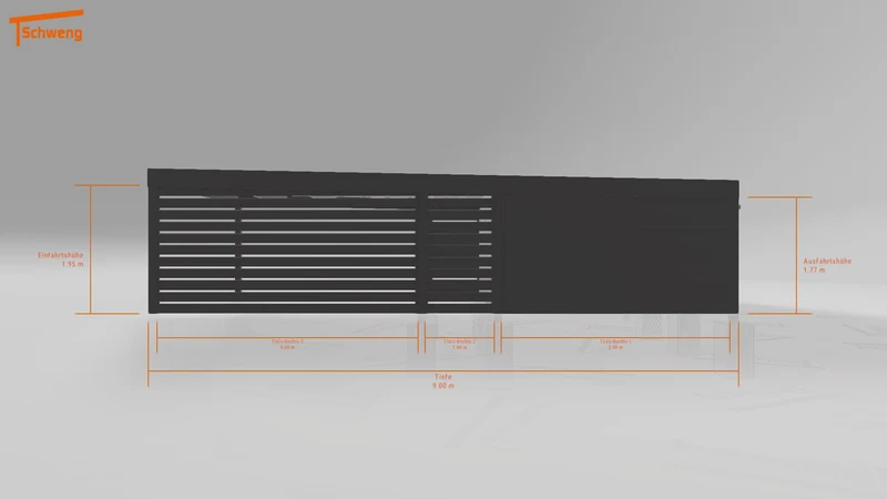 #DE Schweng Flachdachcarport C600 (ID n5xjd7) #MTG