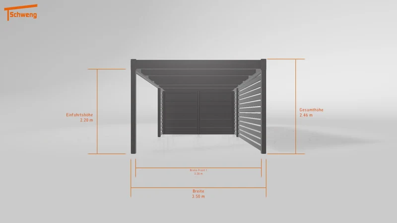 #DE Schweng Flachdachcarport C600 (ID dv3xj7) #MTG