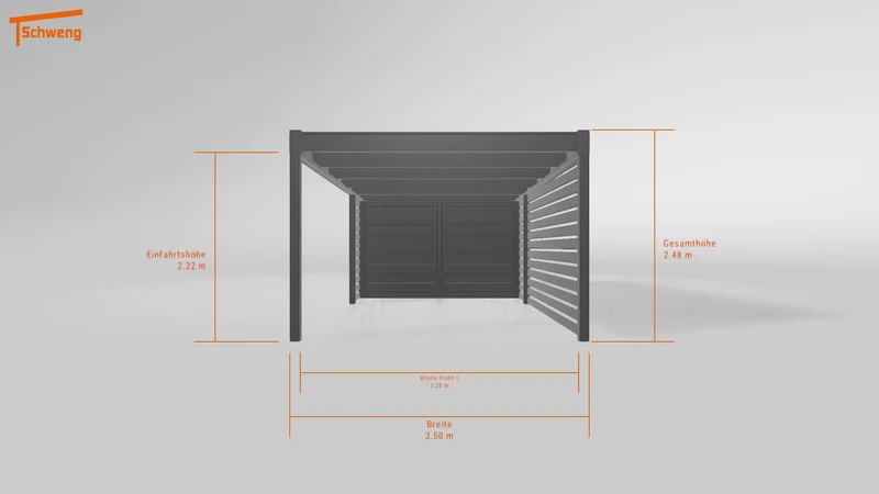 #DE Schweng Flachdachcarport C600 (ID k2yp5p) #MTG