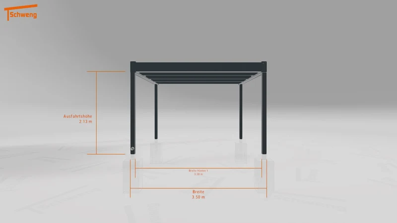 #DE Schweng Flachdachcarport C600+ (ID zbxbrv)