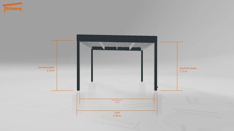 #DE Schweng Flachdachcarport C600+ (ID zbxbrv)