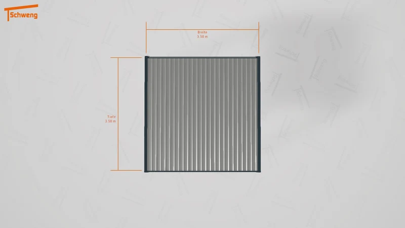 #DE Schweng Flachdachcarport C600+ (ID zbxbrv)