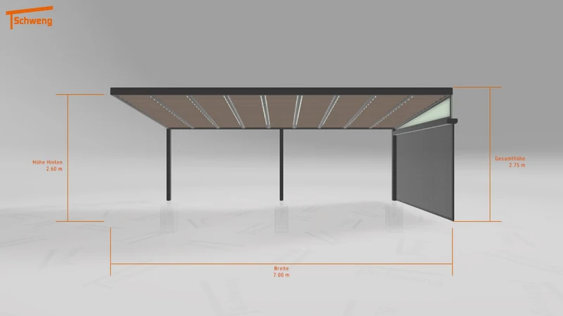 #DE Schweng Terrassenüberdachung S400 (ID 7757dv)