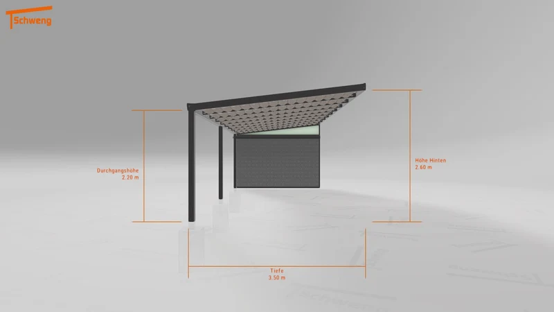 #DE Schweng Terrassenüberdachung S400 (ID 7757dv)