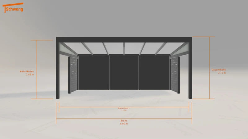 #DE Schweng Pultdachcarport S350 (ID 33g5yq)