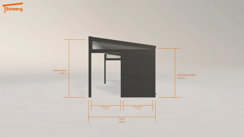 #DE Schweng Pultdachcarport S350 (ID 33g5yq)