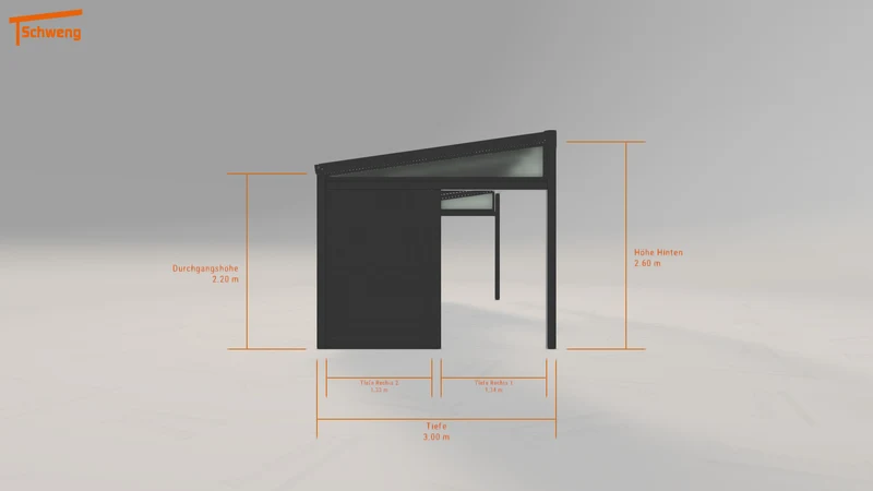 #DE Schweng Pultdachcarport S350 (ID 33g5yq)