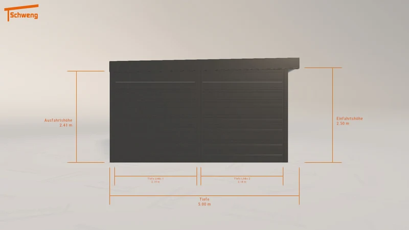 #DE Schweng Flachdachcarport C600+ (ID pb37vq) #MTG