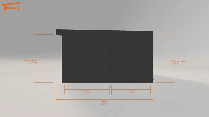 #DE Schweng Flachdachcarport C600+ (ID pb37vq) #MTG