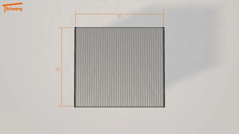 #DE Schweng Flachdachcarport C600+ (ID pb37vq) #MTG