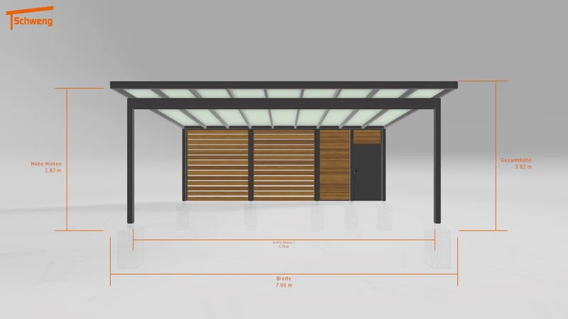 #DE Schweng Pultdachcarport S400 (ID bkg527) #MTG