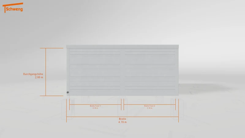 #DE Schweng Pultdachcarport S400 (ID zbgzm5)