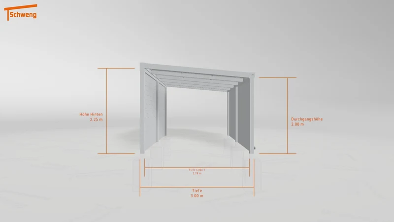 #DE Schweng Pultdachcarport S400 (ID zbgzm5)