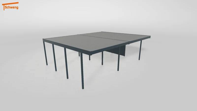#DE Schweng Flachdachcarport C600 (ID w3n8qj)