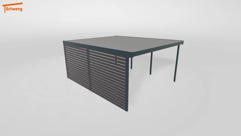 #DE Schweng Flachdachcarport C600 (ID 85bk8q) #MTG