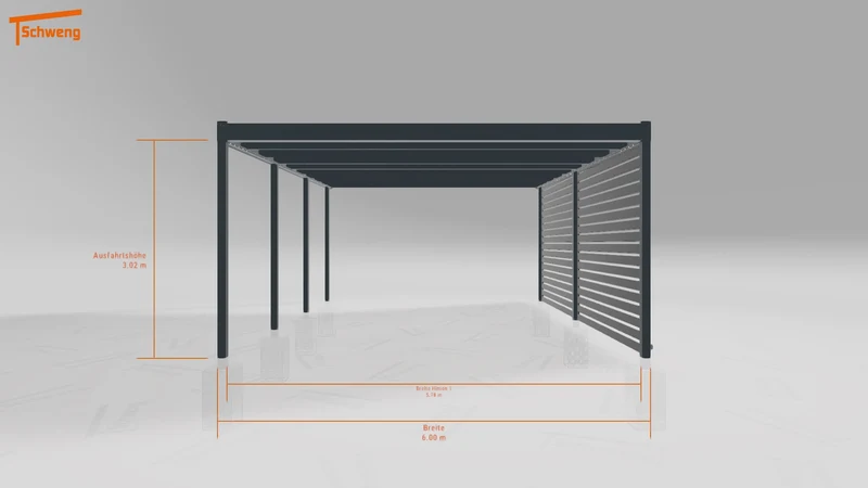 #DE Schweng Flachdachcarport C600 (ID 85bk8q) #MTG