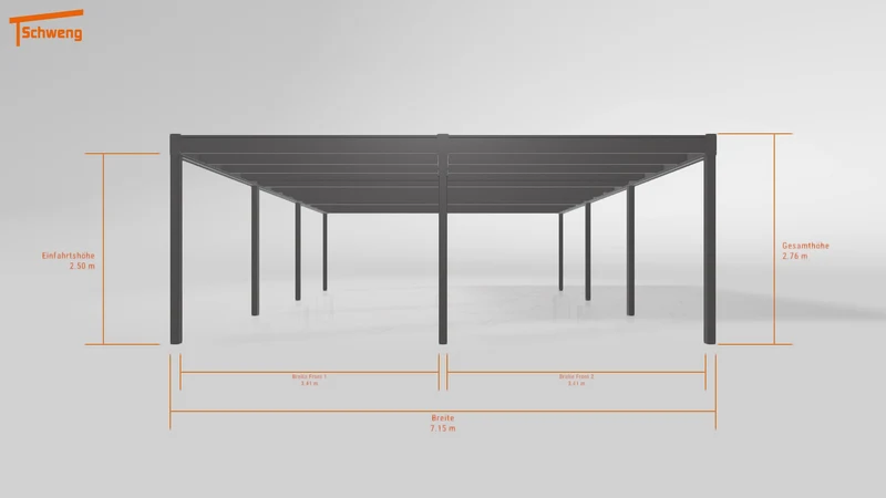 #DE Schweng Flachdachcarport C600 (ID zbgzb5)