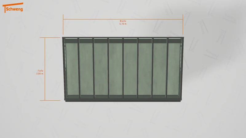 #DE Schweng Terrassenüberdachung S400 (ID 77mrjx)