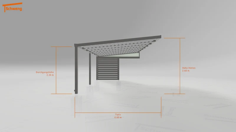 #DE Schweng Terrassenüberdachung S400 (ID 5mwkx4)
