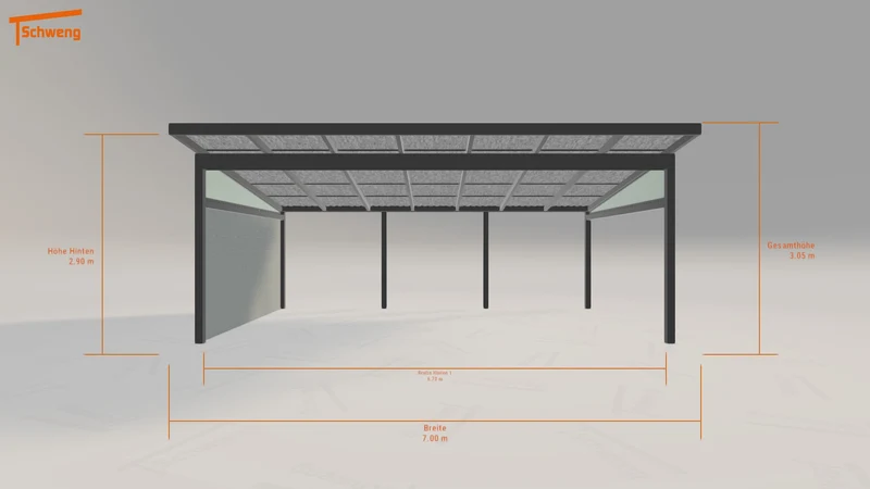 #AT Schweng Pultdachcarport S400 (ID yg22x7) #MTG