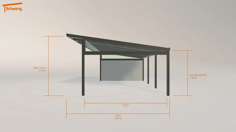 #AT Schweng Pultdachcarport S400 (ID yg22x7) #MTG