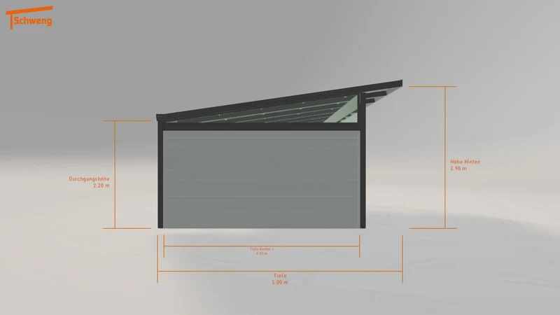 #AT Schweng Pultdachcarport S400 (ID yg22x7) #MTG