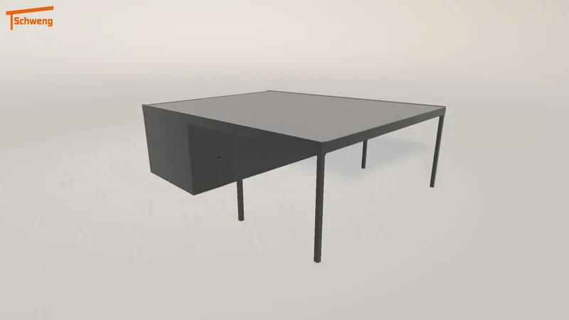 #DE Schweng Flachdachcarport C600 (ID yg28p7) #MTG