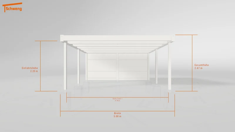 #DE Schweng Flachdachcarport C600+ (ID 77m8ng)