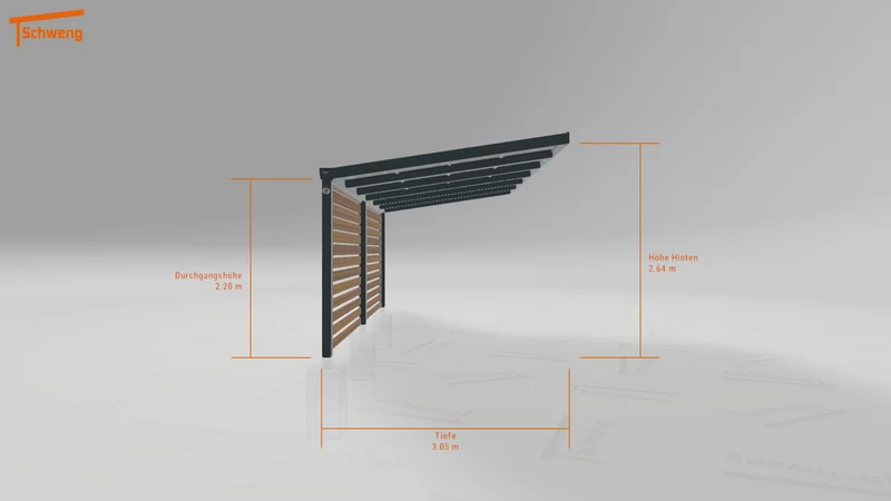 #DE Schweng Pultdachcarport S400 (ID 85bwk5) #MTG