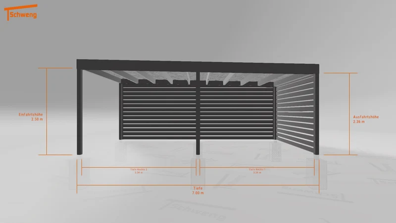 #DE Schweng Flachdachcarport C600+ (ID v4r8wj) #MTG
