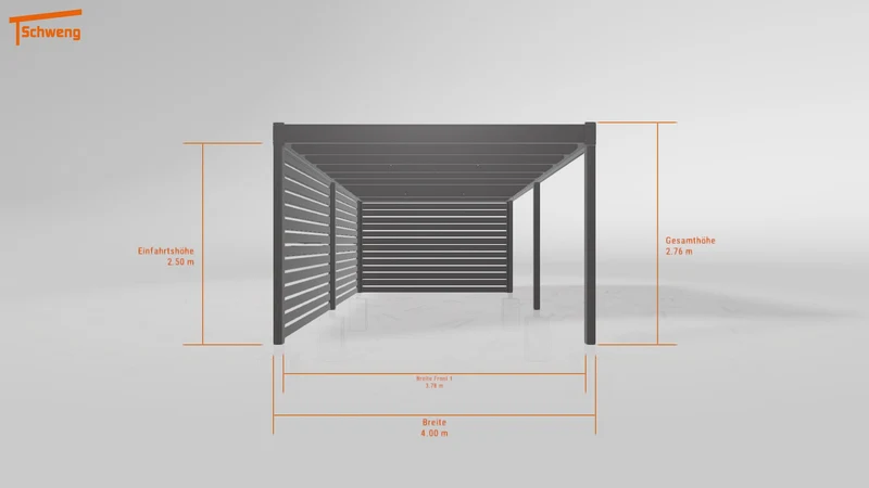 #DE Schweng Flachdachcarport C600+ (ID pbjkyv) #MTG