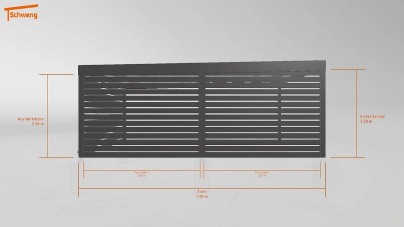 #DE Schweng Flachdachcarport C600+ (ID pbjkyv) #MTG