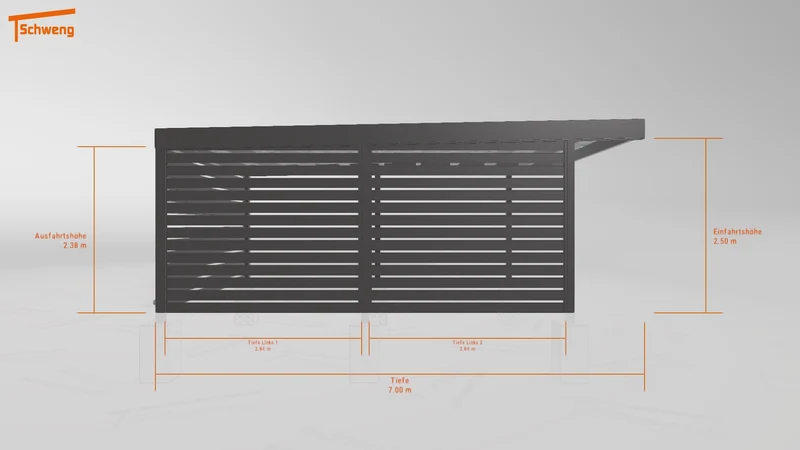 #DE Schweng Flachdachcarport C600+ (ID bkgwxr) #MTG