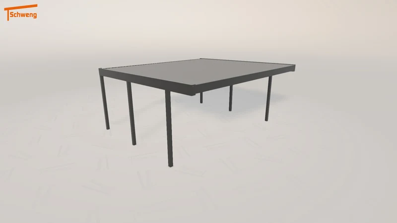 #DE Schweng Flachdachcarport C600 (ID mjp579)