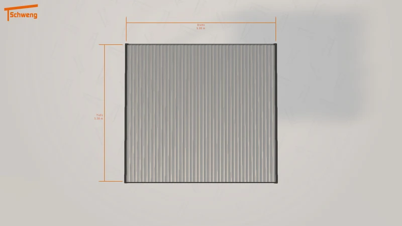 #DE Schweng Flachdachcarport C600 (ID mjp579)