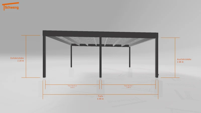 #DE Schweng Flachdachcarport C600 (ID zbxv3z) #MTG