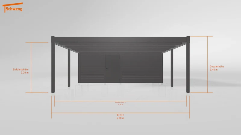 #DE Schweng Flachdachcarport C600+ (ID jjrqgy) #MTG