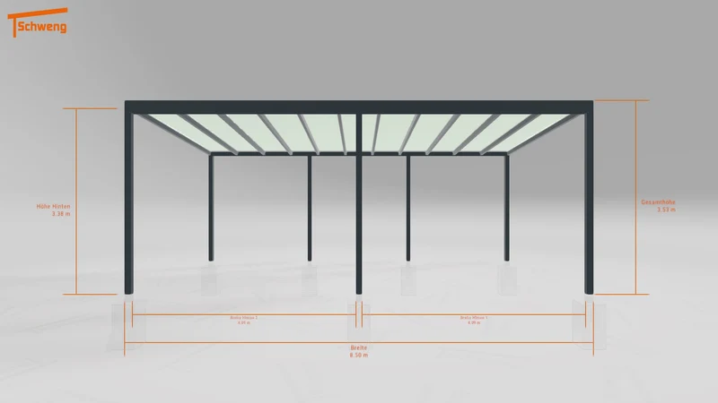 #DE Schweng Terrassenüberdachung S400 (ID 8573j2)